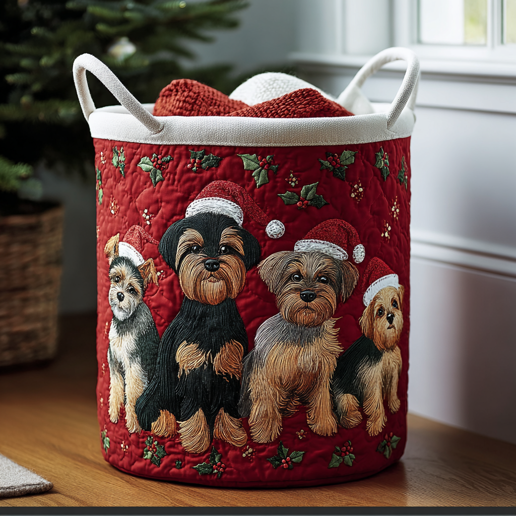 Gentle Paws Quilted Laundry Basket NCU0DDK1374