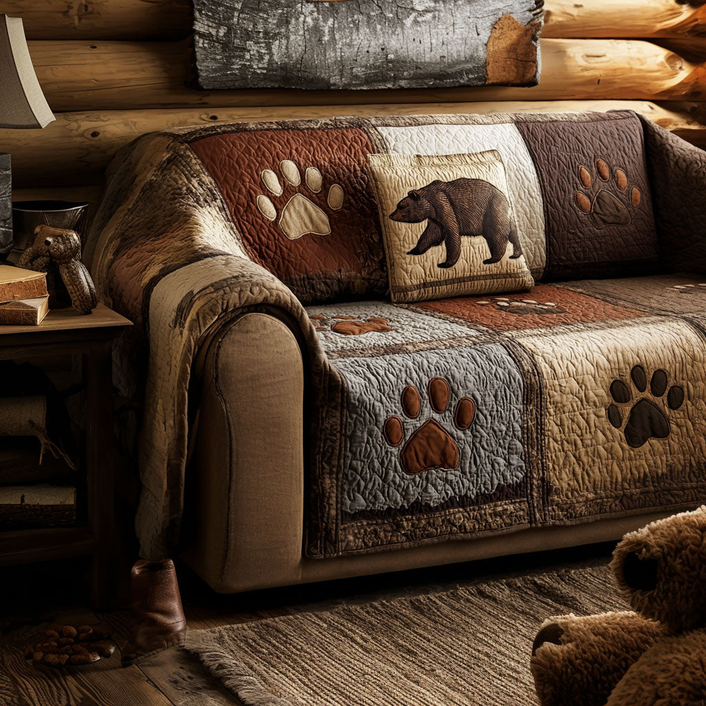 Gentle Tracks Quilted Sofa Cover NCU0NNT2826