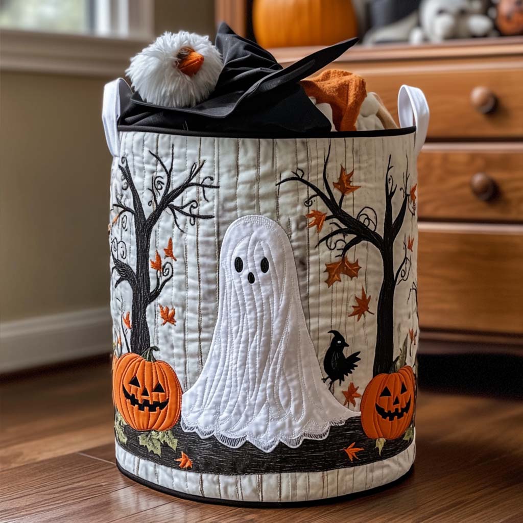 Ghost Parade Quilted Laundry Basket NCU0NNT1466