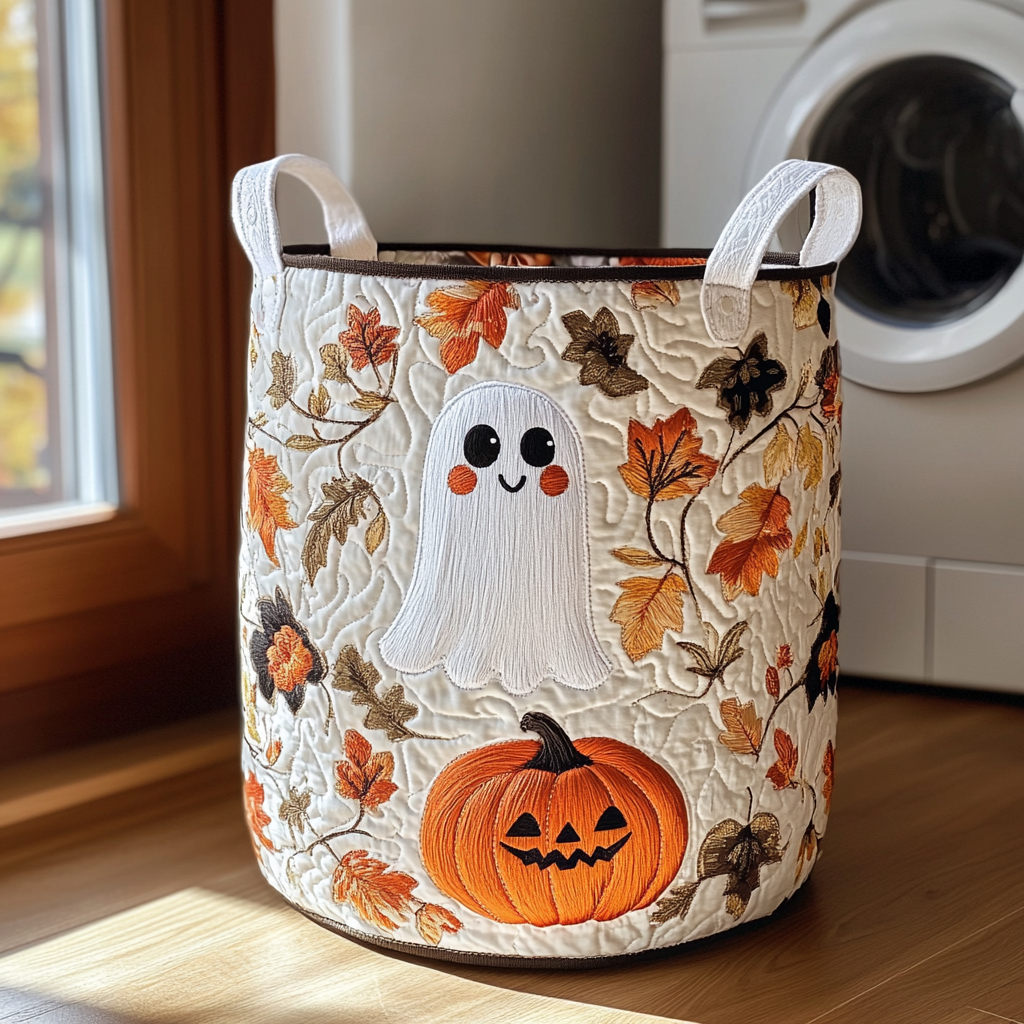 Ghost Path Quilted Laundry Basket NCU0DDK909