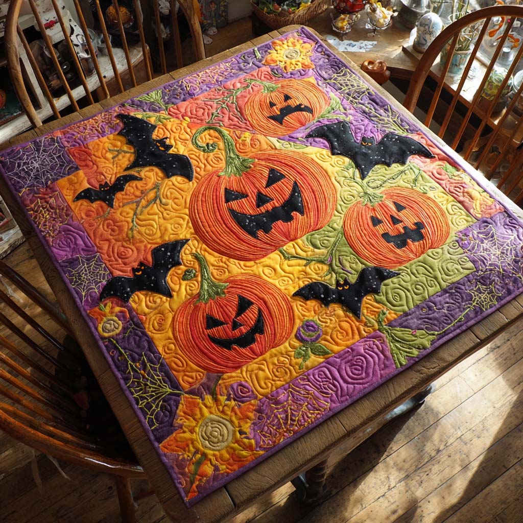 Ghostly Gatherings Quilted Table Topper NCU0NTD006