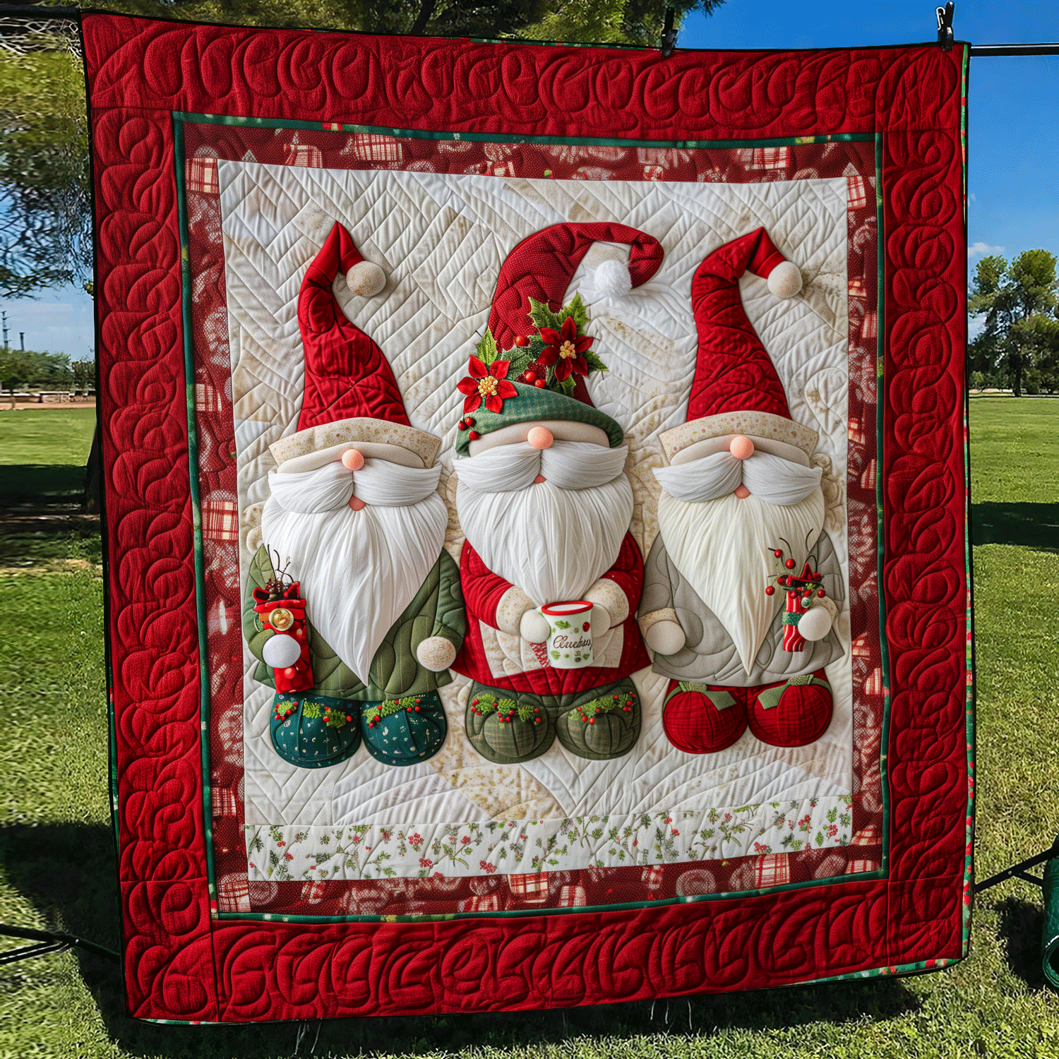 Gnome Home Quilted Blanket NCU0TH1032