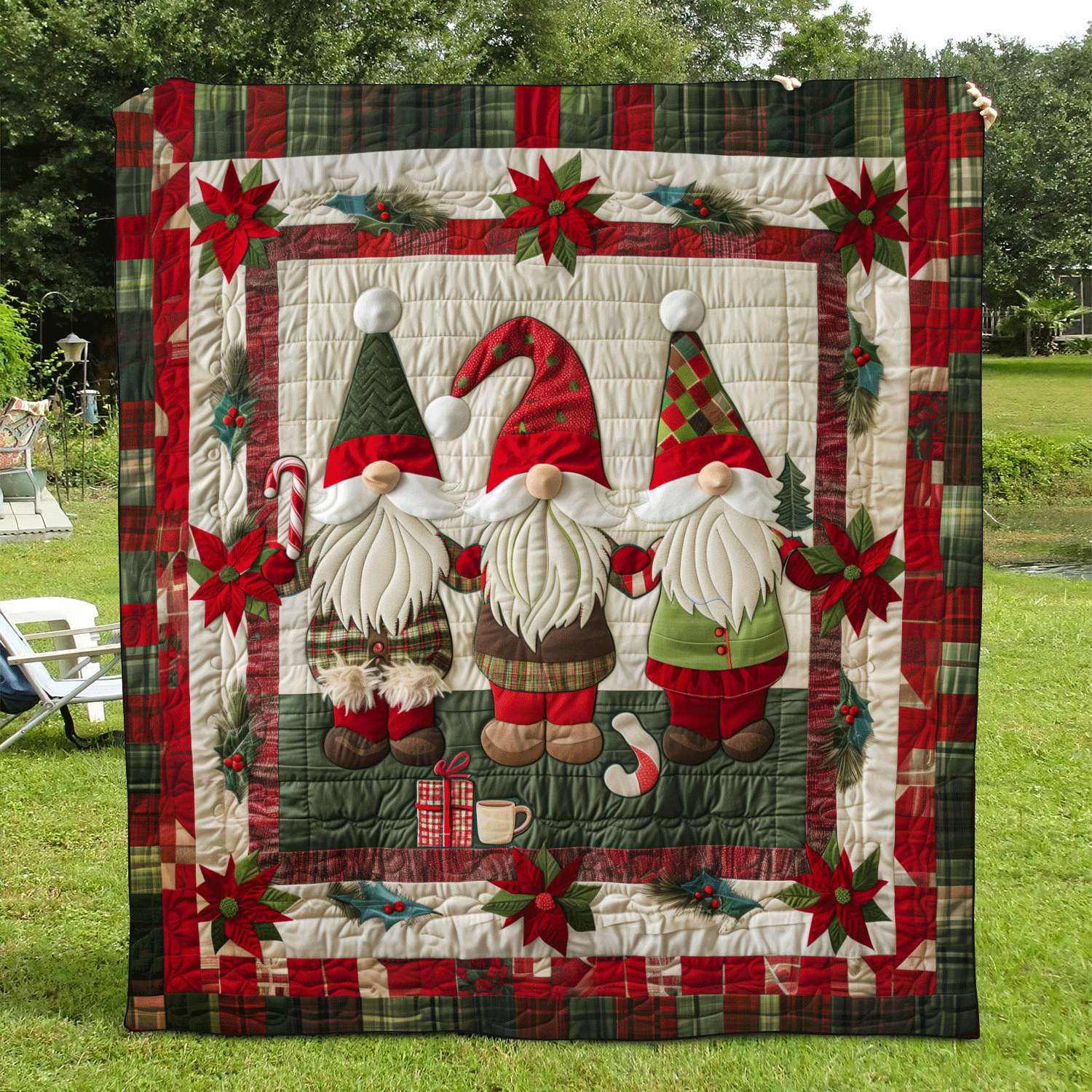 Gnome Parade Quilted Blanket NCU0TH1035