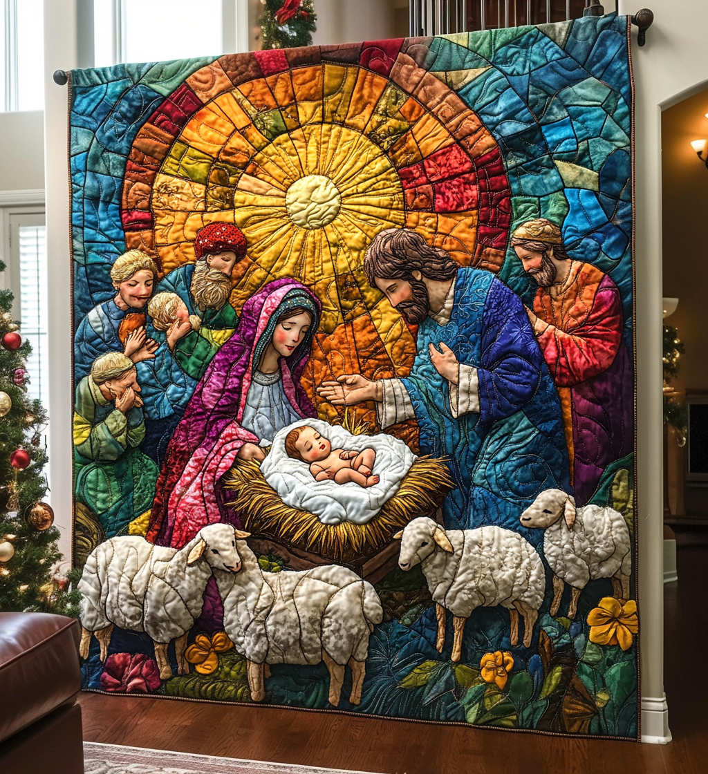 God In Human Form Quilted Blanket NCU0DV1304