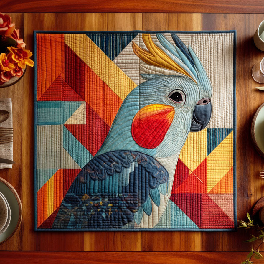 Golden Beak Quilted Table Topper NCU0NTD201