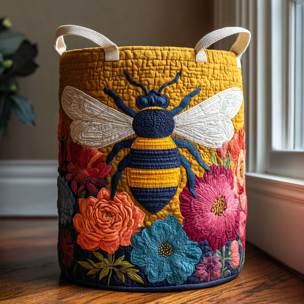 Golden Bee Quilted Laundry Basket NCU0DDK2115