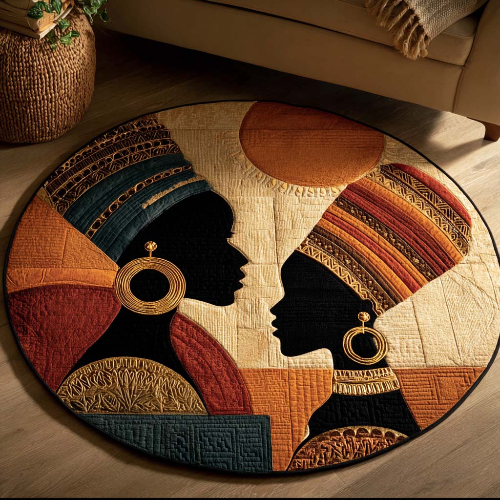 Golden Bond Quilted Round Mat NCU0NNT2042