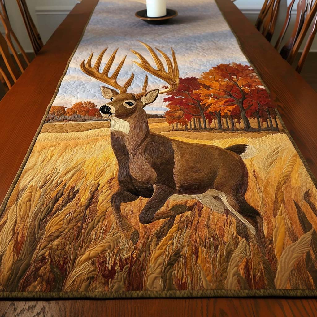 Golden Field Quilted Table Runner NCU0NNT1910