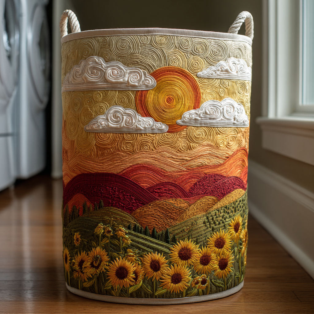 Golden Path Quilted Laundry Basket NCU0DDK2184