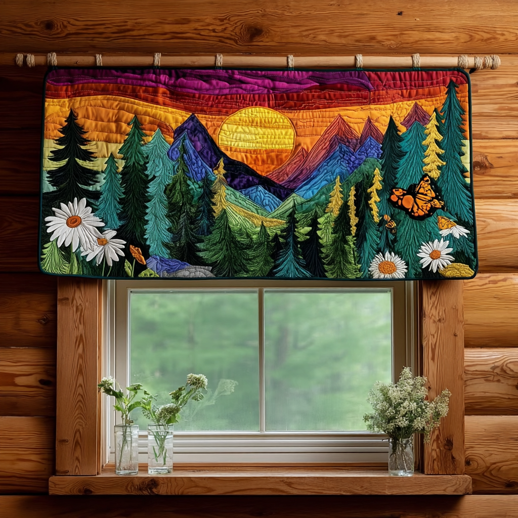 Golden Peaks Quilted Valance NCU0PVL363