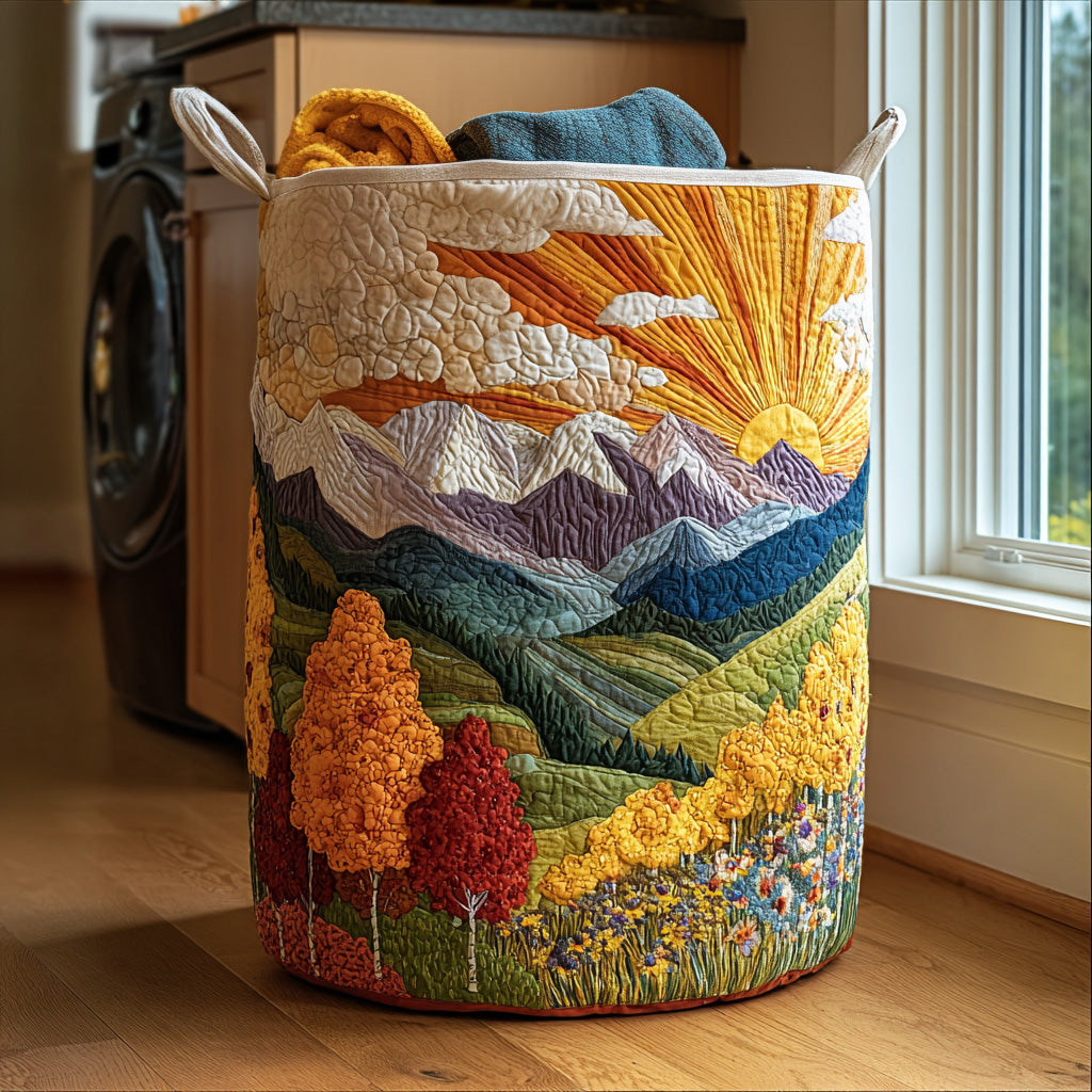 Golden Valley Quilted Laundry Basket NCU0PVL709