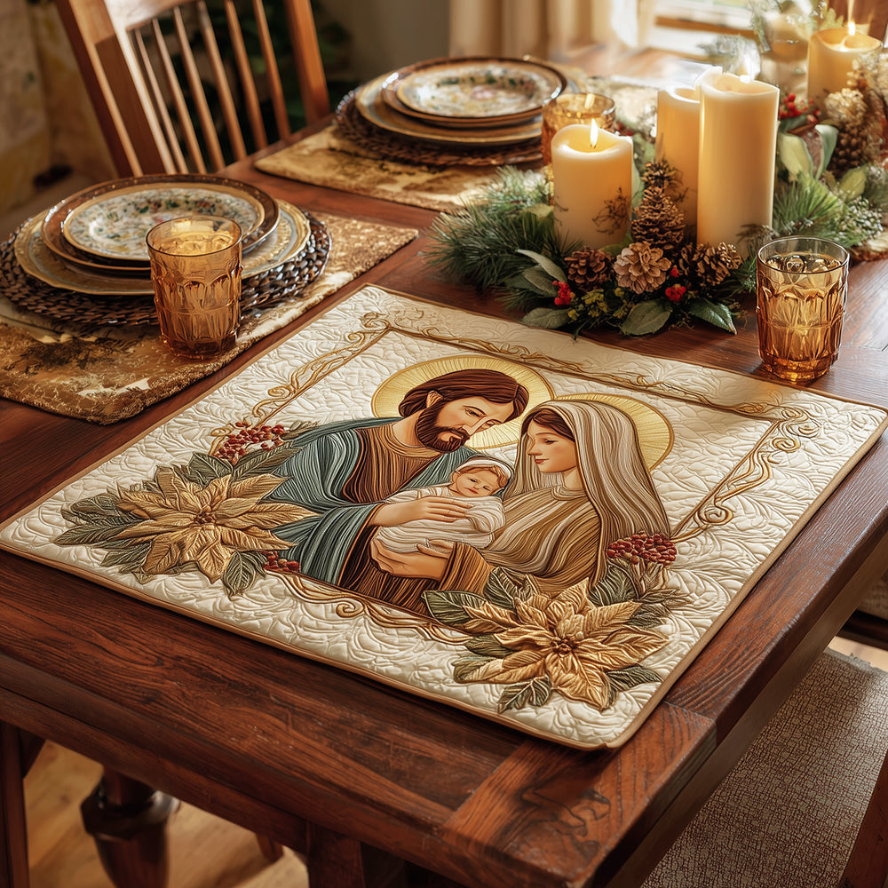 Graceful Night Quilted Table Topper NCU0TH3361