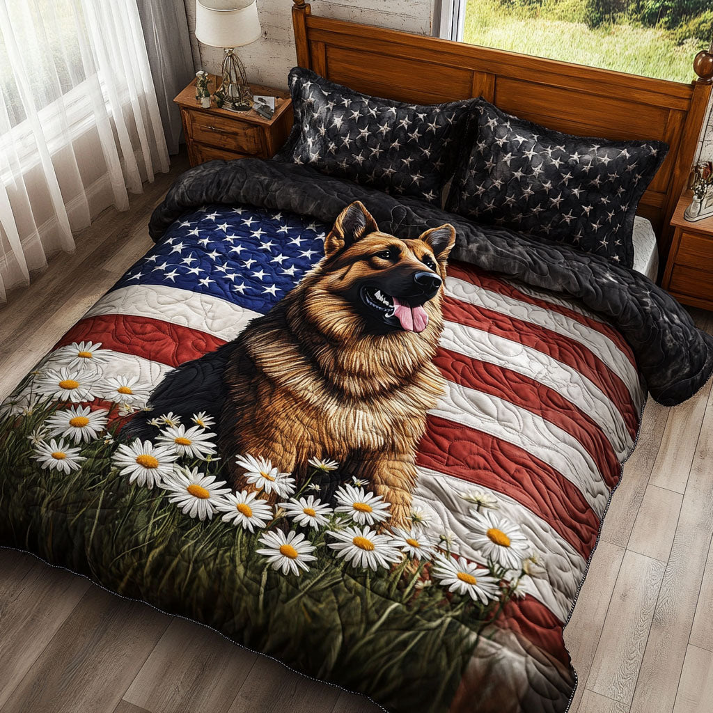 Guardians of Freedom 3-Piece Quilted Bedding Set NCU0PTT441