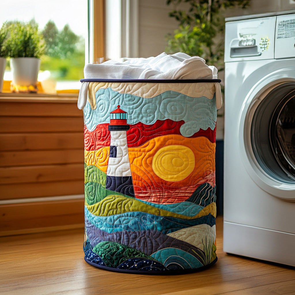 Guiding Star Quilted Laundry Basket NCU0DV746