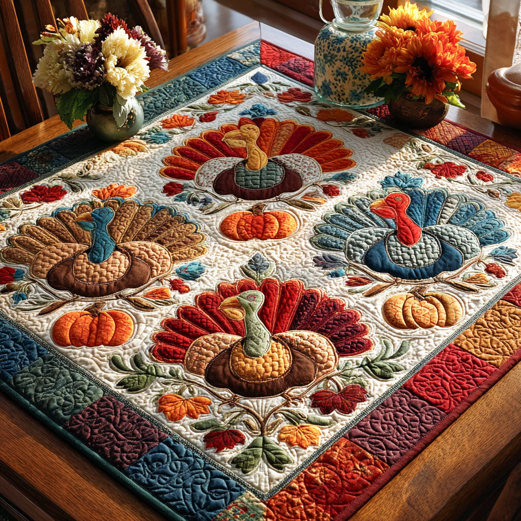 Harvest Hues Quilted Table Topper NCU0PTT1122