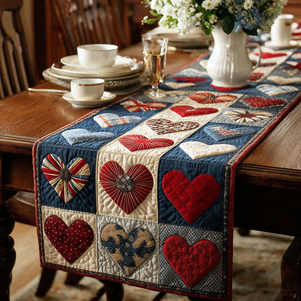 Heartfelt Pride Quilted Table Runner NCU0PTT595