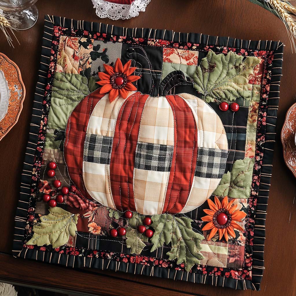Hello Fall Beauty Quilted Table Topper NCU0NNT1262