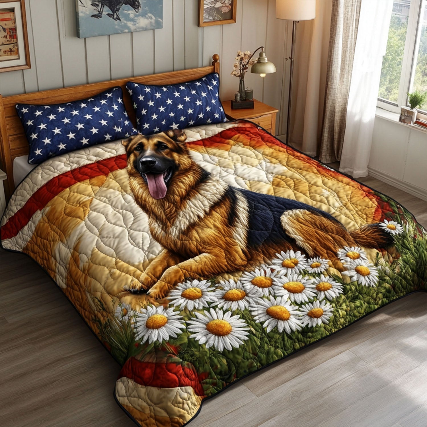 Heroic Hound 3-Piece Quilted Bedding Set NCU0PTT442