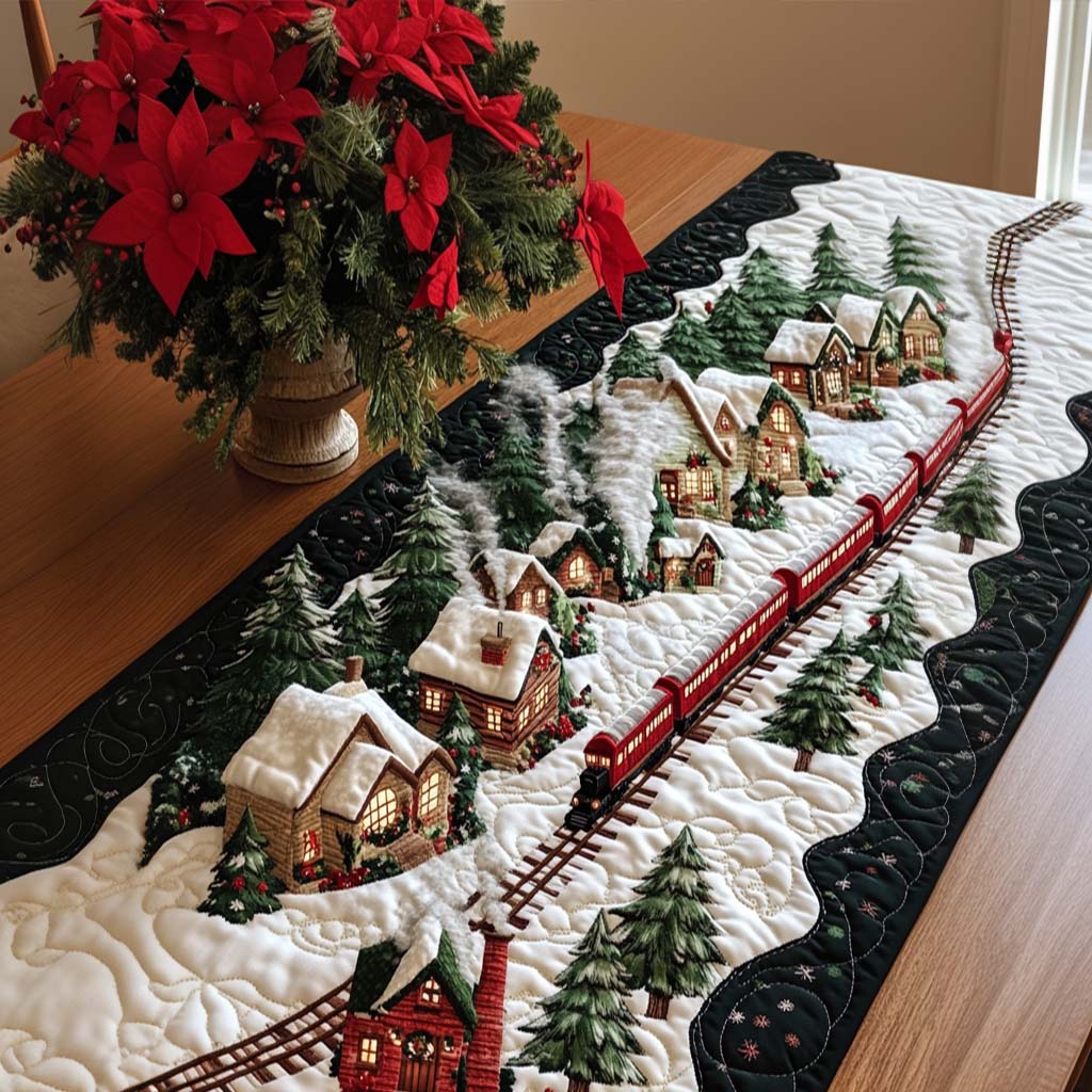 Holiday Bliss Quilted Table Runner NCU0NNT1658