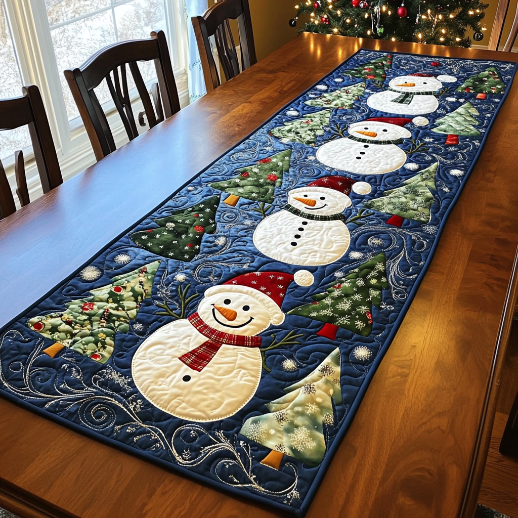 Holiday Cheer Quilted Table Runner NCU0DDK1313