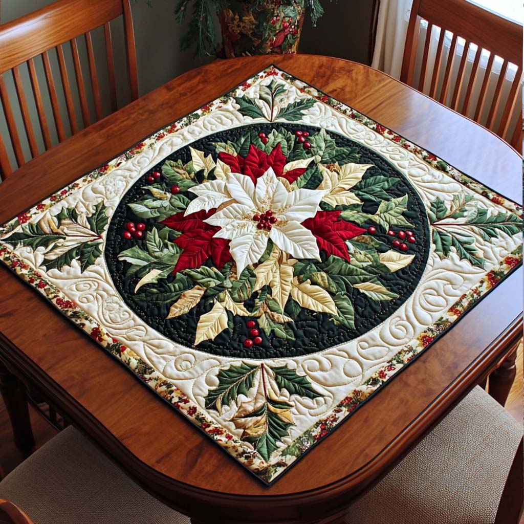 Holiday Glow Quilted Table Topper NCU0NNT1632