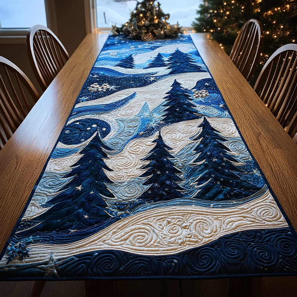 Holiday Grove Quilted Table Runner NCU0DDK1547