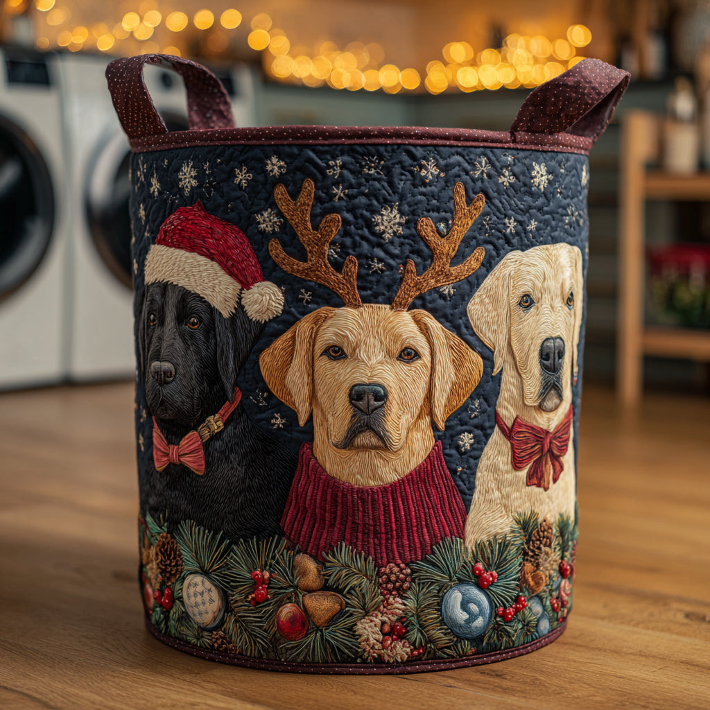 Holiday Lab Trio Quilted Laundry Basket NCU0HNH443