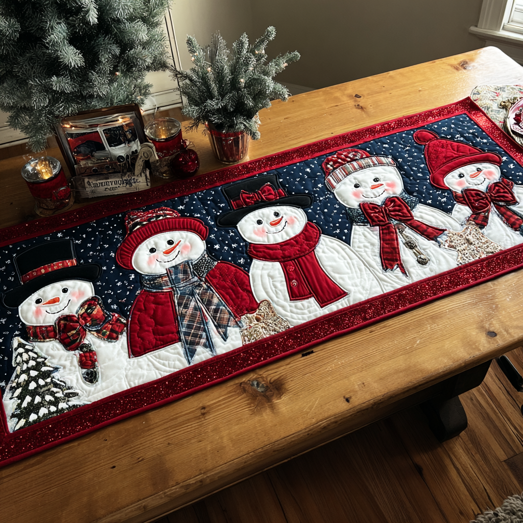 Holiday Magic Quilted Table Runner NCU0DDK1319