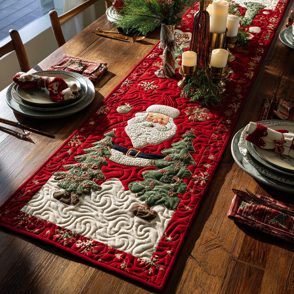 Holly Jolly Quilted Table Runner NCU0DV1057
