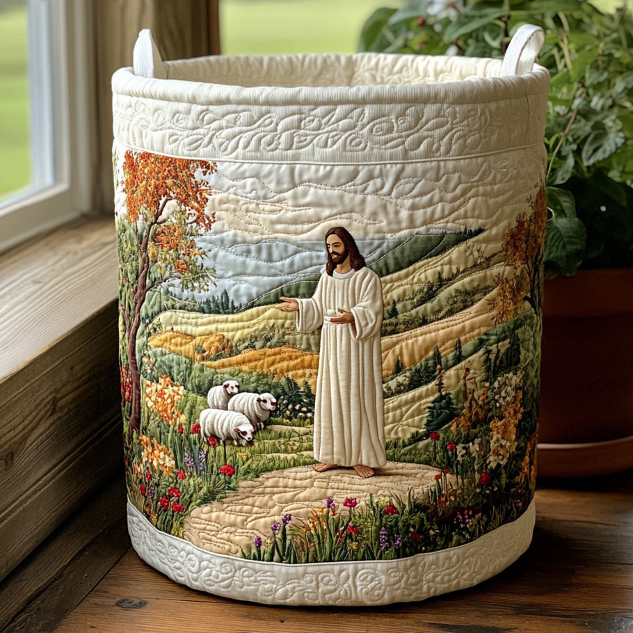 Holy Promise Quilted Laundry Basket NCU0DV856