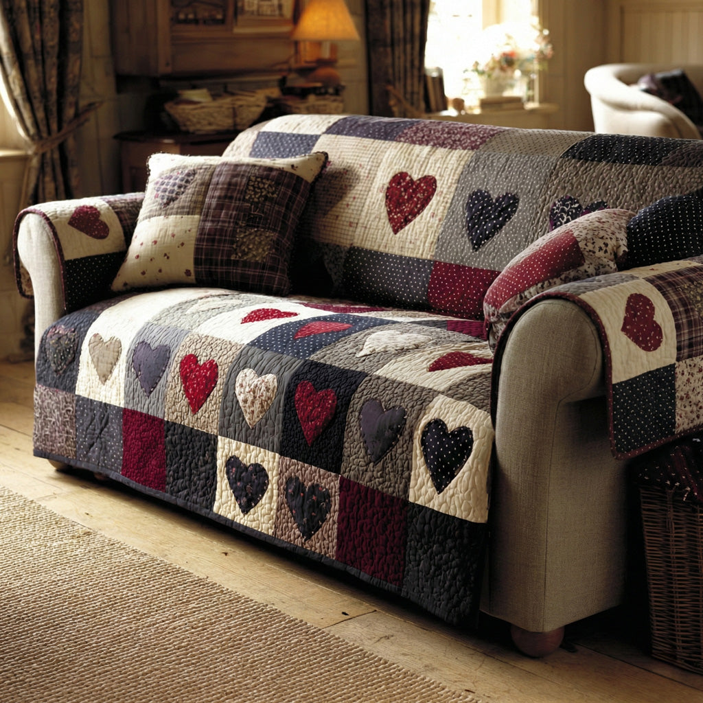 Homestead Quilt Quilted Sofa Cover NCU0LDH640