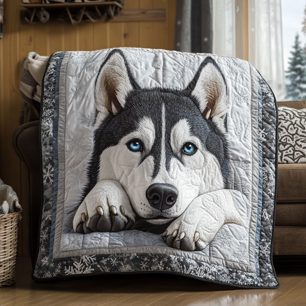 Huskey Adventure Quilted Blanket NCU0DDK426