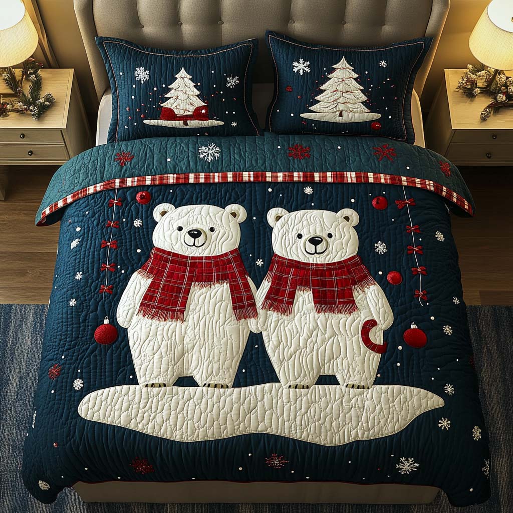 Ice Kingdom 3-Piece Quilted Bedding Set NCU0NNT141