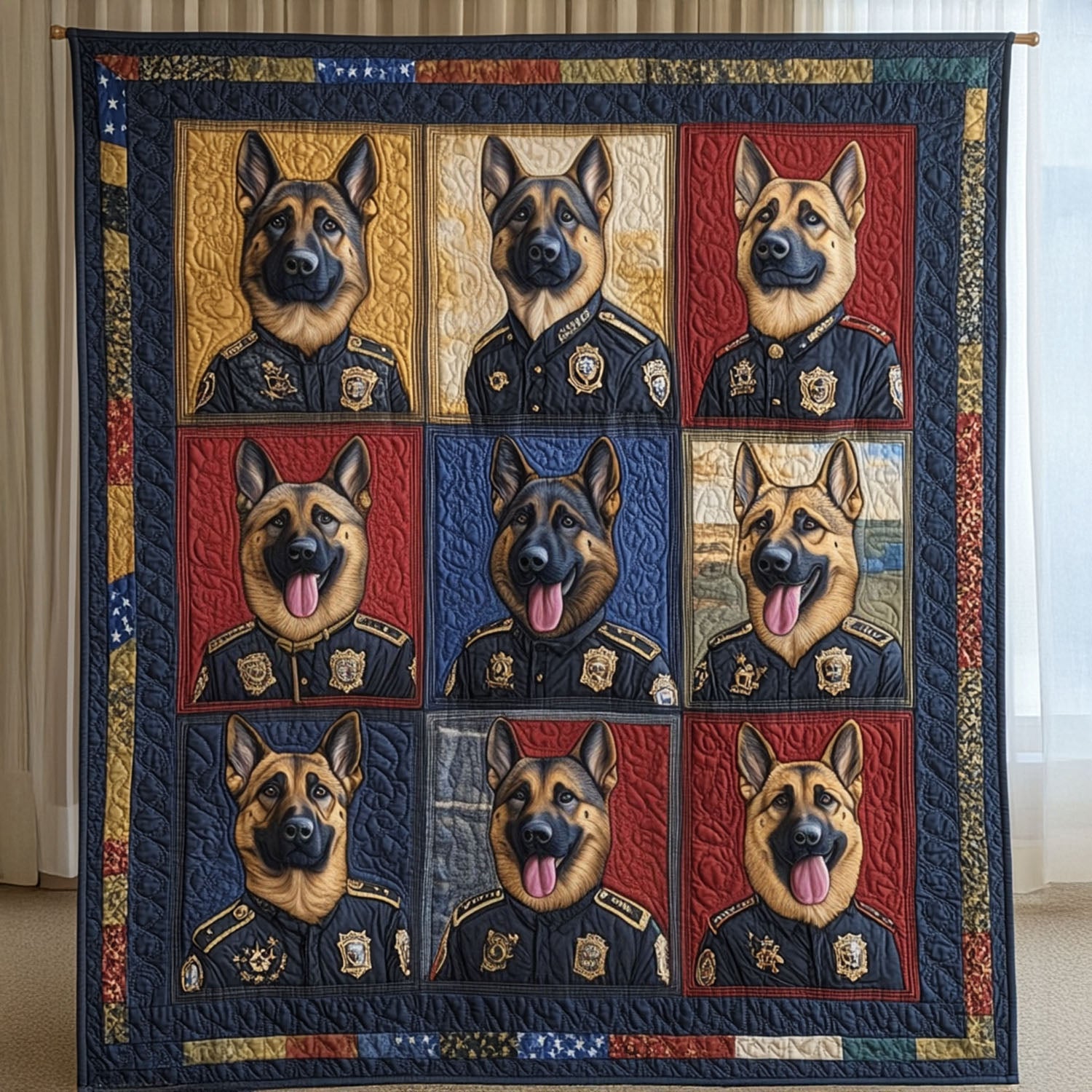 Independence Hound Quilted Blanket NCU0PTT489