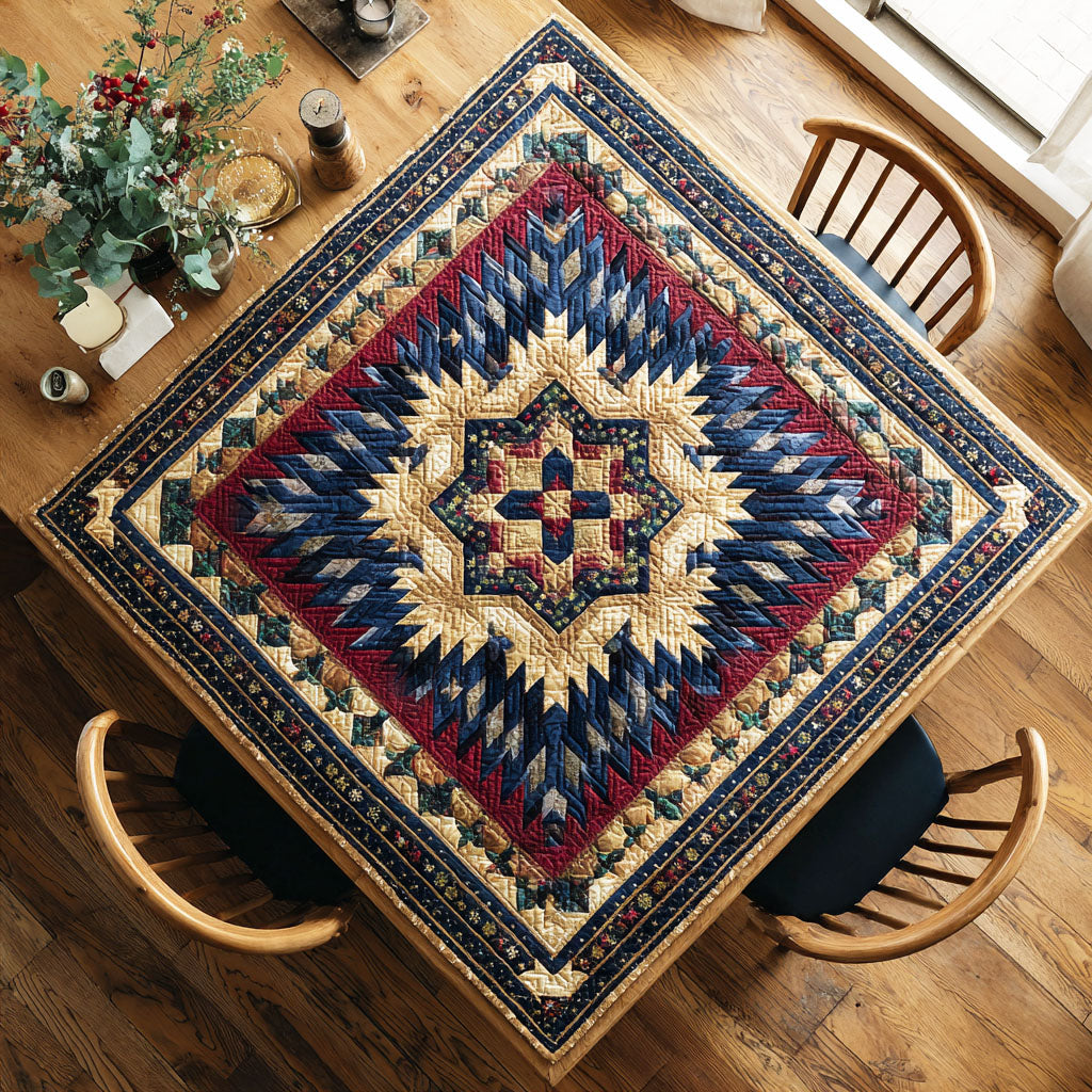 Jingle Path Quilted Table Topper NCU0NTD227