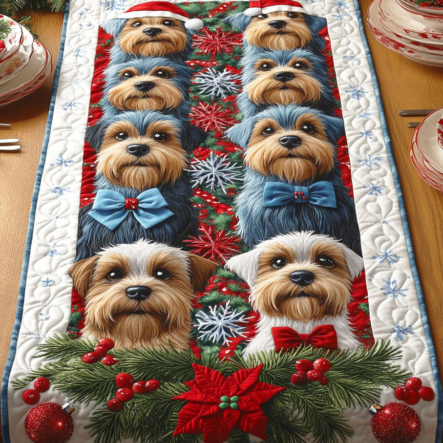 Jingle Pup Quilted Table Runner NCU0NTD564