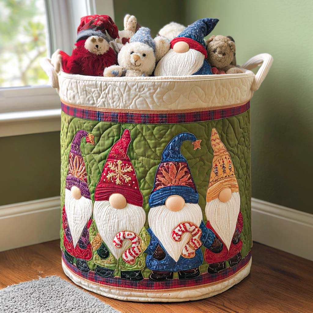 Jolly Vibes Quilted Laundry Basket NCU0NNT1567