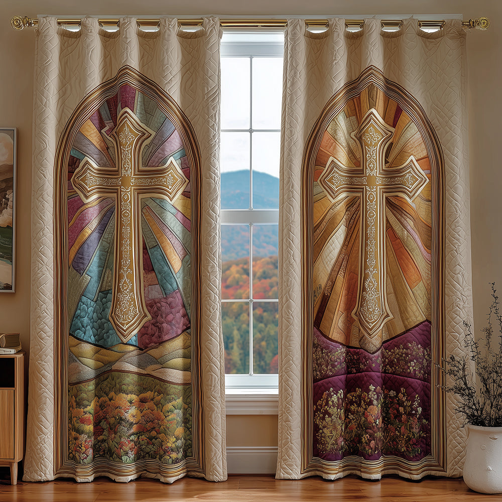 Joyful Light Quilted Curtains NCU0TH3753