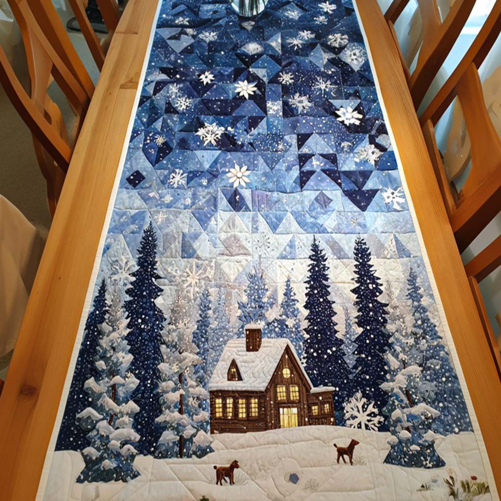 Joyful Night Quilted Table Runner NCU0NNT1659