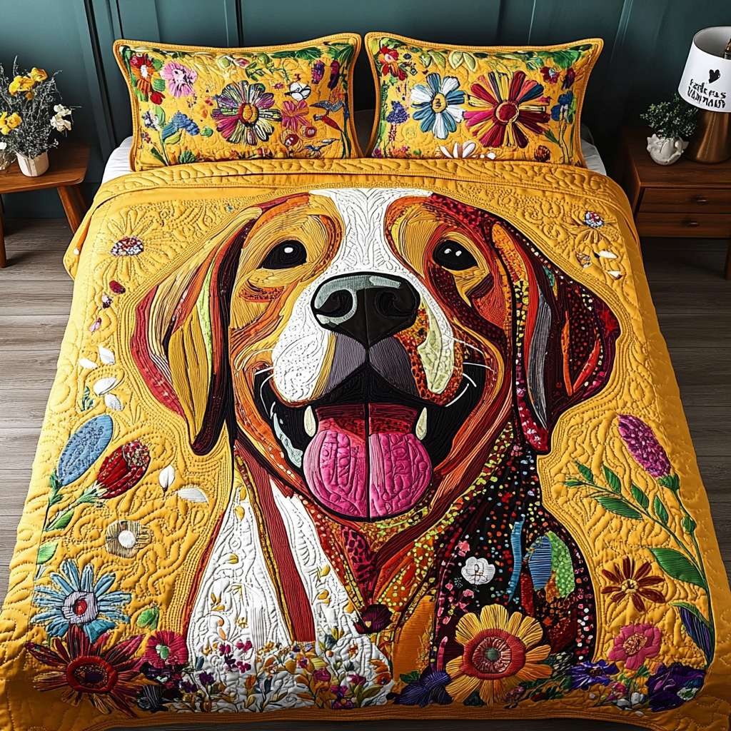Lab Buddy 3-Piece Quilted Bedding Set NCU0PVL307
