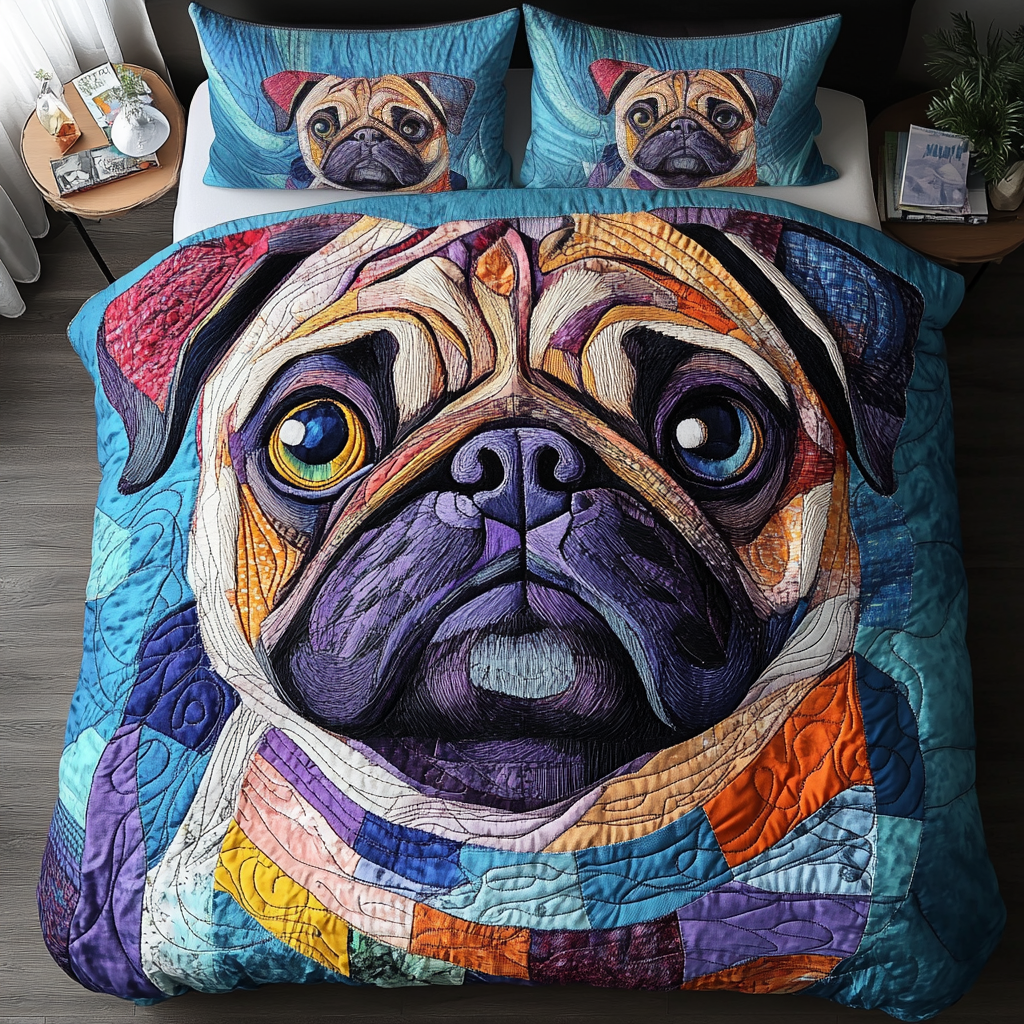 Lazy Paws 3-Piece Quilted Bedding Set NCU0NVH872