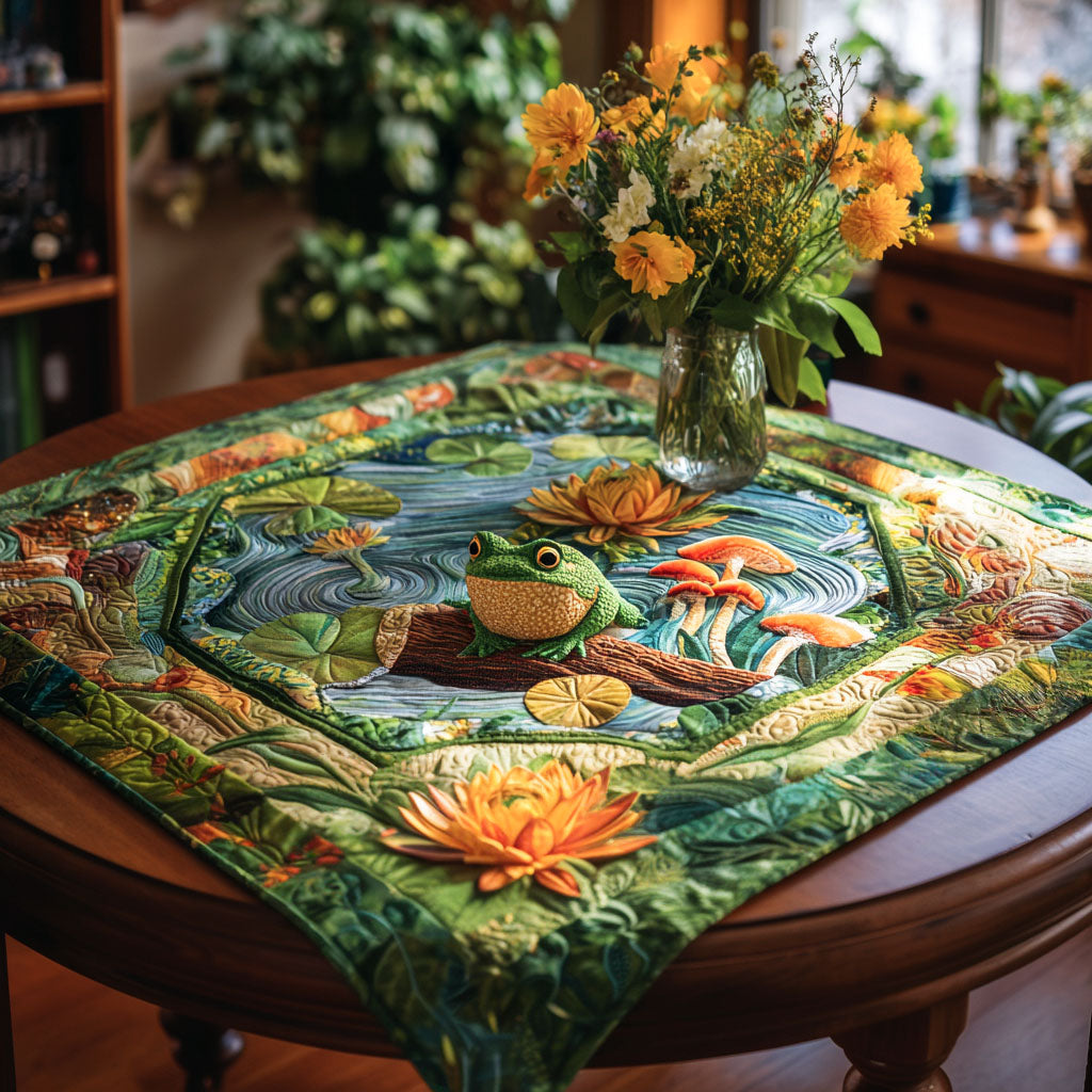 Leap Into Nature Quilted Table Topper NCU0PTT954