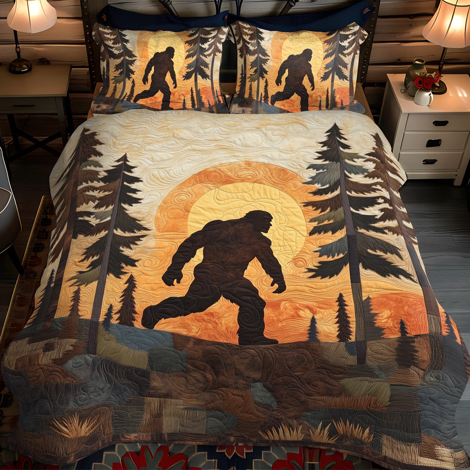 Legendary Footsteps 3-Piece Quilted Bedding Set NCU0PTT139