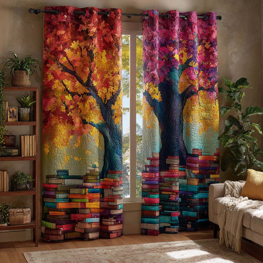 Library Love Quilted Curtains NCU0NXD1130
