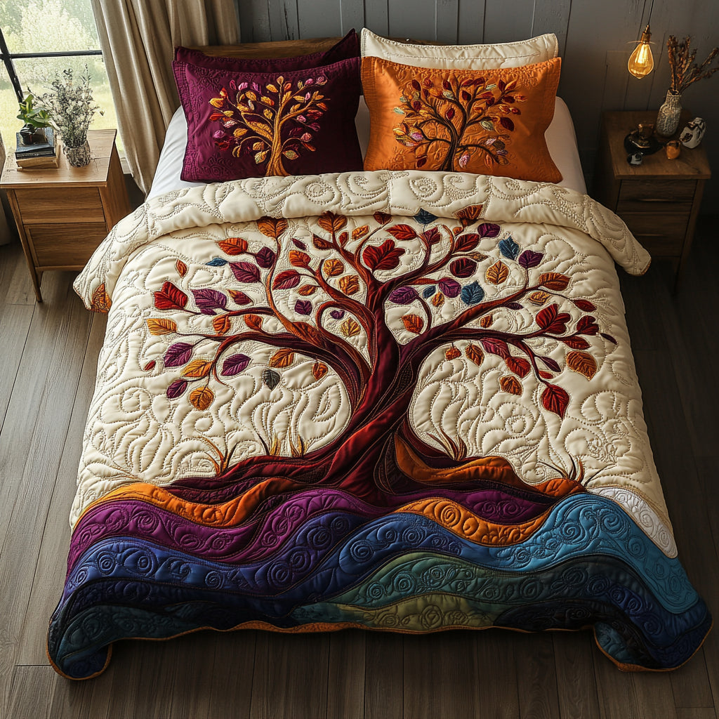 Life Journey 3-Piece Quilted Bedding Set NCU0DV1597