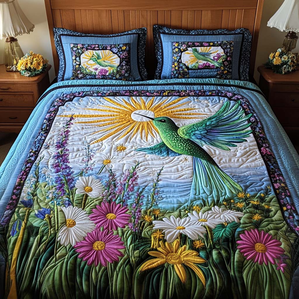 Light Breeze 3-Piece Quilted Bedding Set NCU0NNT1981
