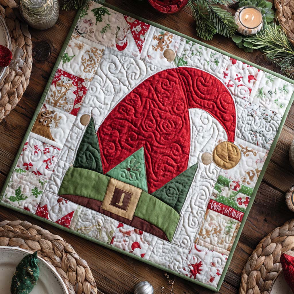Little Helper Hat Quilted Table Topper NCU0NXD202