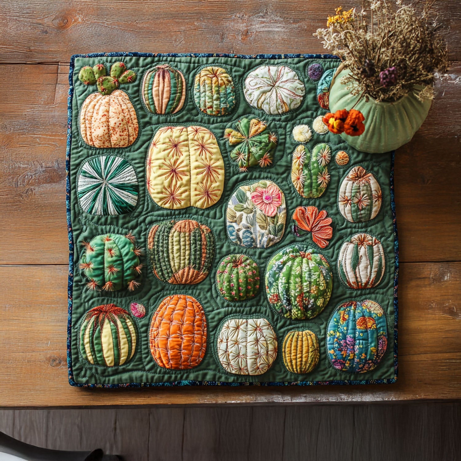 Little Prick Quilted Table Topper NCU0PTT795