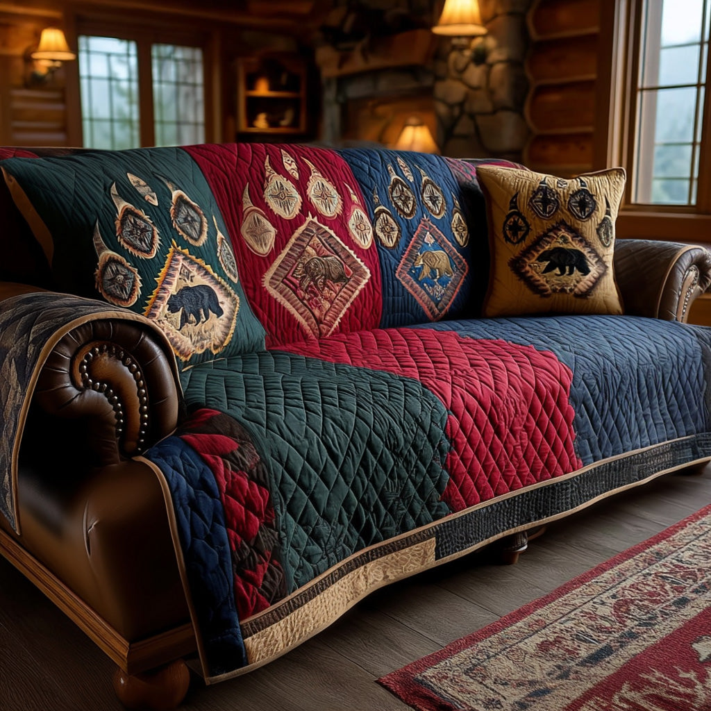 Log Cabin Legacy Quilted Sofa Cover NCU0PTT2841