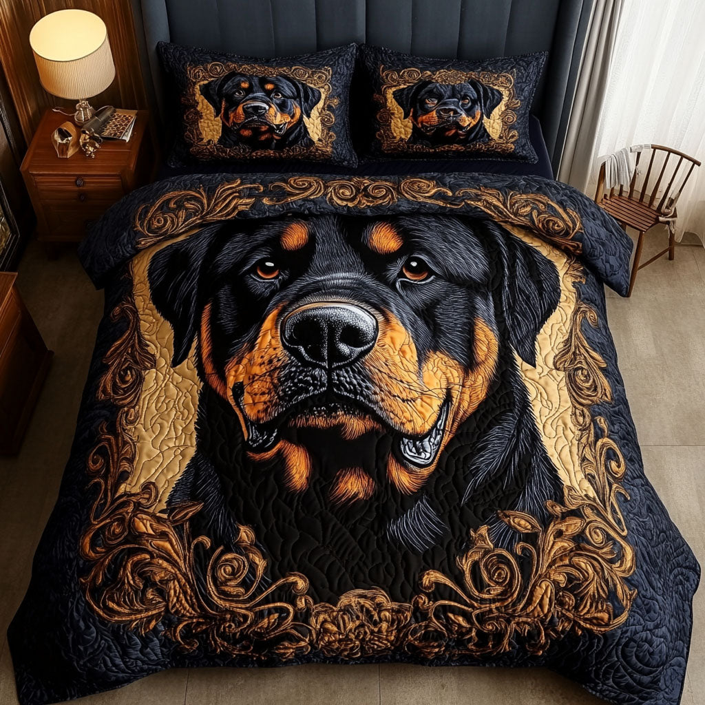 Loyal Eyes 3-Piece Quilted Bedding Set NCU0NNT654